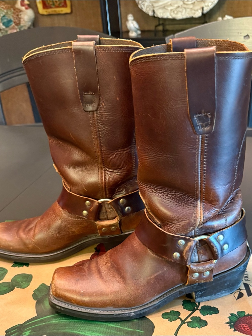 Classic Durango Men’s Brown Leather Harness Boots – Size 7D